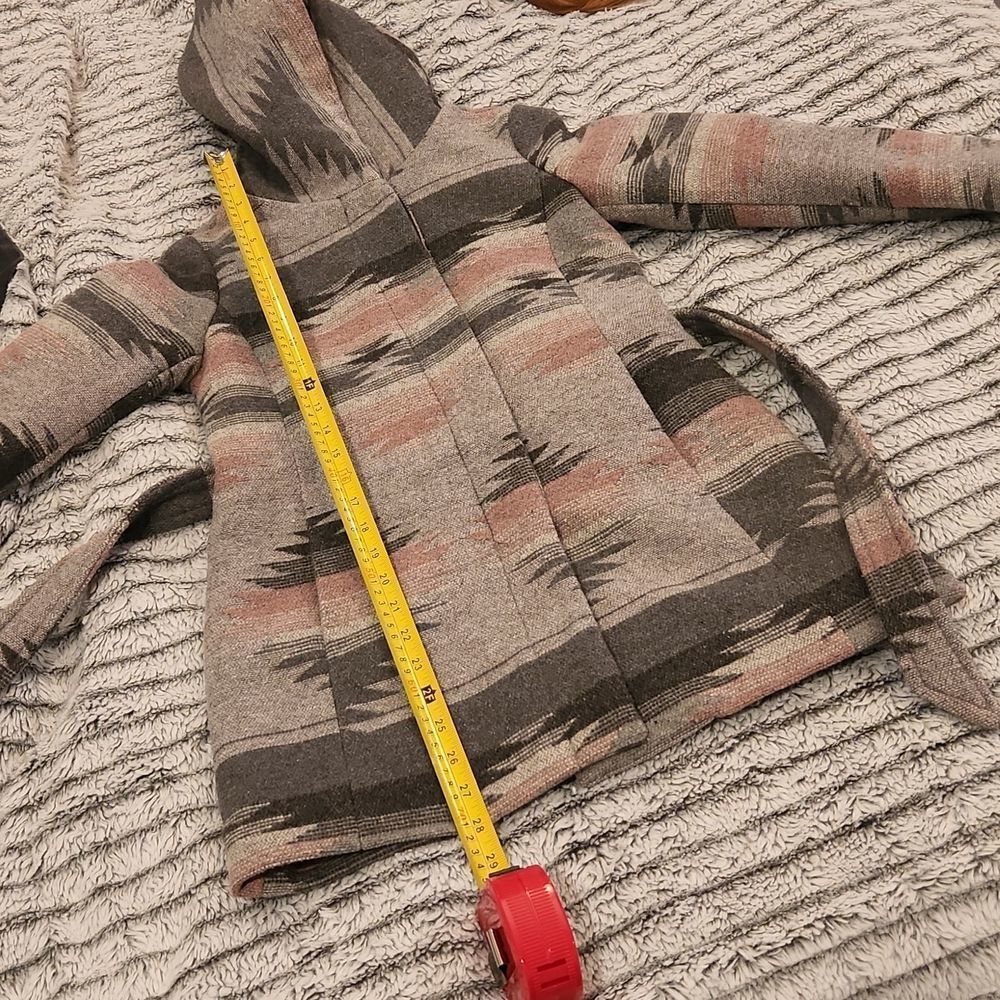 Light pink and gray aztec Coffeshop coat size L, new without tags! - Picture 8 of 9